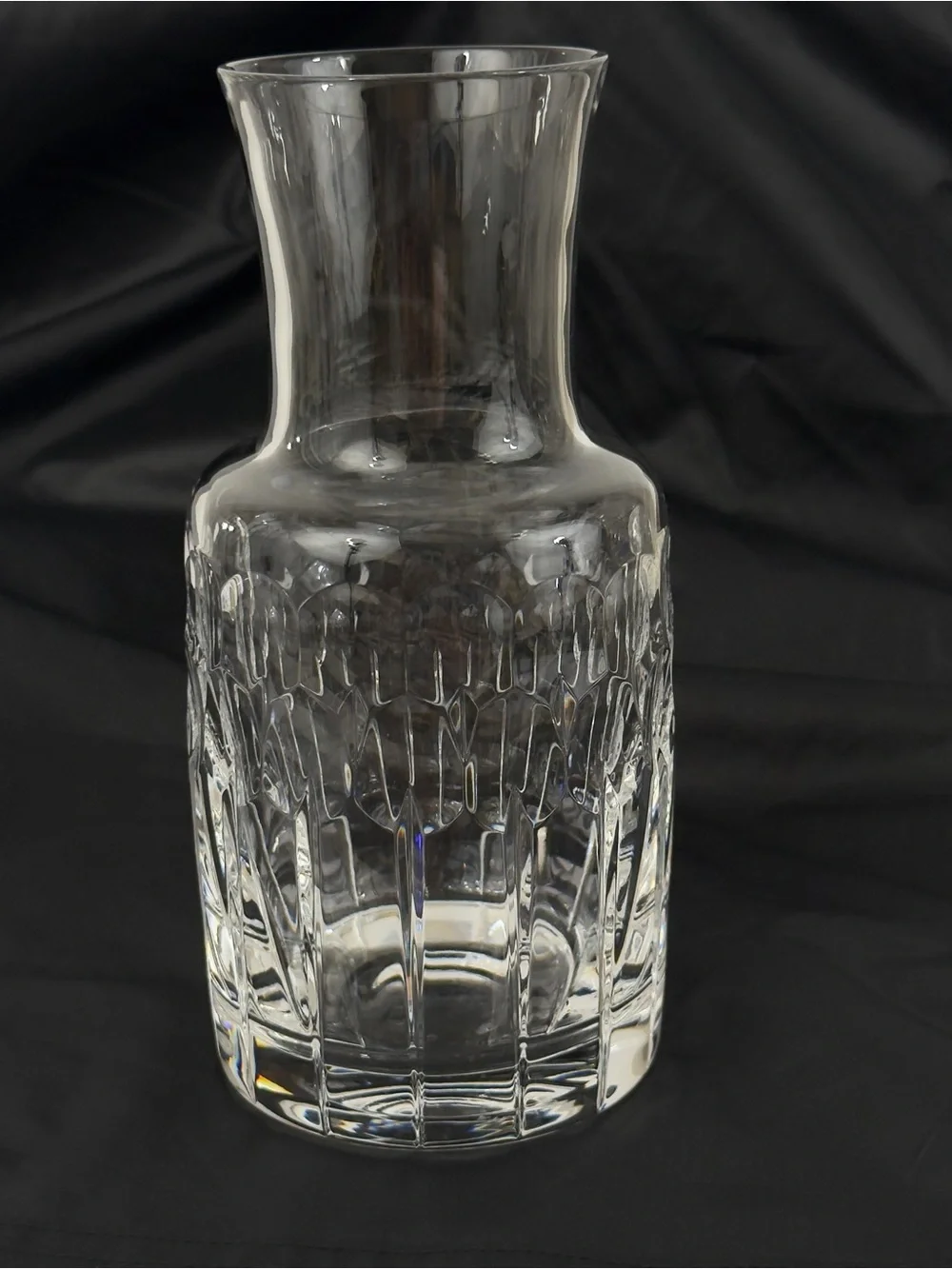 Vintage Atlantis “Omega Pattern” Crystal Vase or Carafe Hand Crafted in Portugal